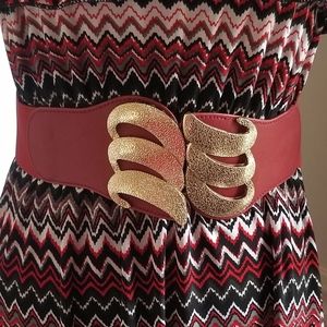 Red Cinch Belt